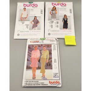 Burda Womens Sewing Patterns Multi-Size Options Germany Bundle of 3